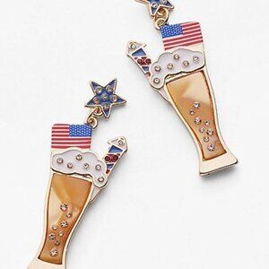 Maurices – Patriotic Beer Drop Earrings